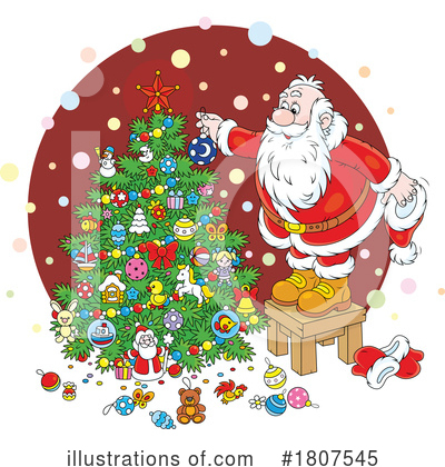 Christmas Trees Clipart #1807545 by Alex Bannykh