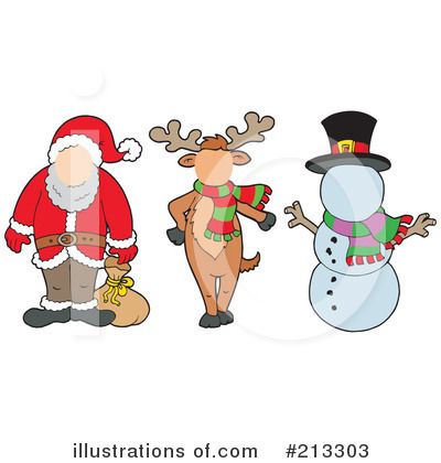 Royalty-Free (RF) Christmas Clipart Illustration by visekart - Stock Sample #213303