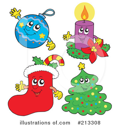 Royalty-Free (RF) Christmas Clipart Illustration by visekart - Stock Sample #213308