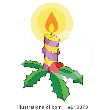 Christmas Candle Clipart #213373 by visekart