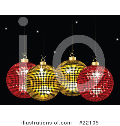 Christmas Baubles Clipart #22105 by elaineitalia
