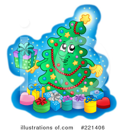 Royalty-Free (RF) Christmas Clipart Illustration by visekart - Stock Sample #221406