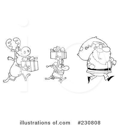 Royalty-Free (RF) Christmas Clipart Illustration by Hit Toon - Stock Sample #230808