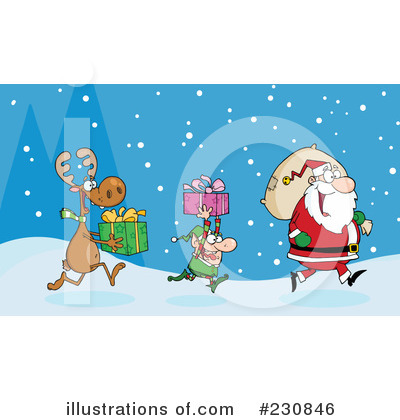Royalty-Free (RF) Christmas Clipart Illustration by Hit Toon - Stock Sample #230846
