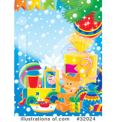 Royalty-Free (RF) Christmas Clipart Illustration by Alex Bannykh - Stock Sample #32024