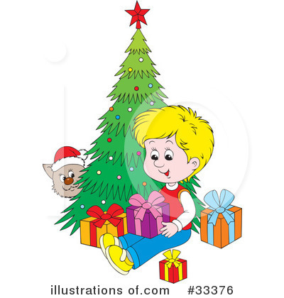 Royalty-Free (RF) Christmas Clipart Illustration by Alex Bannykh - Stock Sample #33376