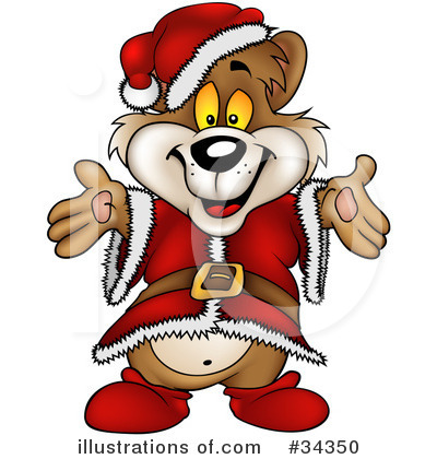 Christmas Bear Clipart #34350 by dero