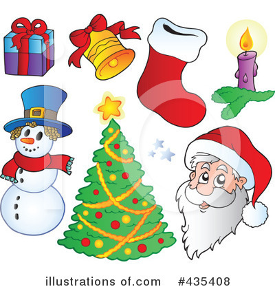 Royalty-Free (RF) Christmas Clipart Illustration by visekart - Stock Sample #435408