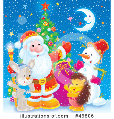 Royalty-Free (RF) Christmas Clipart Illustration by Alex Bannykh - Stock Sample #46806