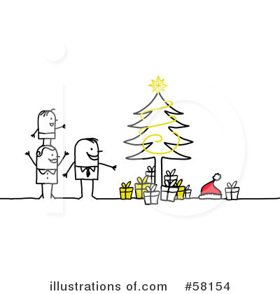 Royalty-Free (RF) Christmas Clipart Illustration by NL shop - Stock Sample #58154