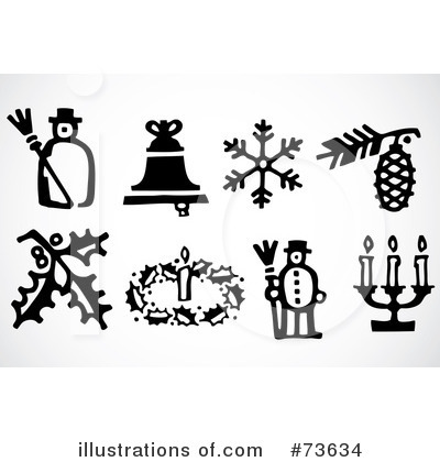 Royalty-Free (RF) Christmas Clipart Illustration by BestVector - Stock Sample #73634