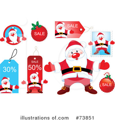 Royalty-Free (RF) Christmas Clipart Illustration by Pushkin - Stock Sample #73851