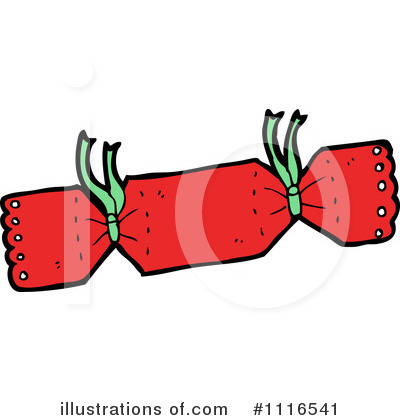 Royalty-Free (RF) Christmas Cracker Clipart Illustration by lineartestpilot - Stock Sample #1116541