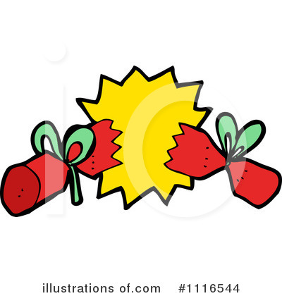 Royalty-Free (RF) Christmas Cracker Clipart Illustration by lineartestpilot - Stock Sample #1116544