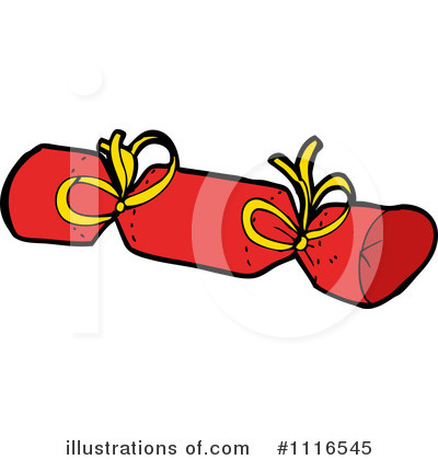 Royalty-Free (RF) Christmas Cracker Clipart Illustration by lineartestpilot - Stock Sample #1116545
