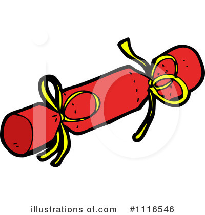 Royalty-Free (RF) Christmas Cracker Clipart Illustration by lineartestpilot - Stock Sample #1116546