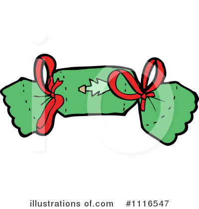 Royalty-Free (RF) Christmas Cracker Clipart Illustration by lineartestpilot - Stock Sample #1116547