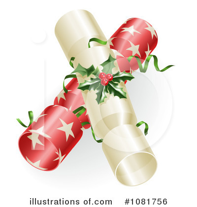 Royalty-Free (RF) Christmas Crackers Clipart Illustration by AtStockIllustration - Stock Sample #1081756