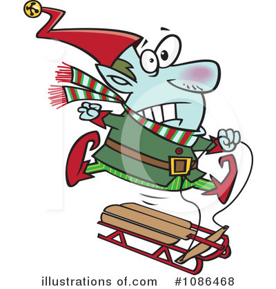 Royalty-Free (RF) Christmas Elf Clipart Illustration by toonaday - Stock Sample #1086468
