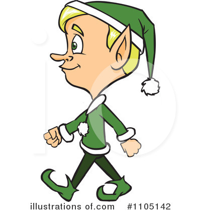 Royalty-Free (RF) Christmas Elf Clipart Illustration by Cartoon Solutions - Stock Sample #1105142