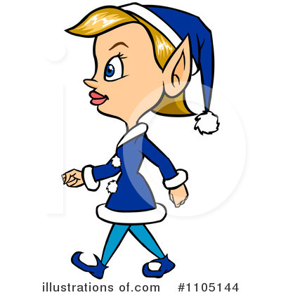 Royalty-Free (RF) Christmas Elf Clipart Illustration by Cartoon Solutions - Stock Sample #1105144