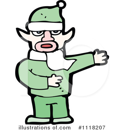 Royalty-Free (RF) Christmas Elf Clipart Illustration by lineartestpilot - Stock Sample #1118207