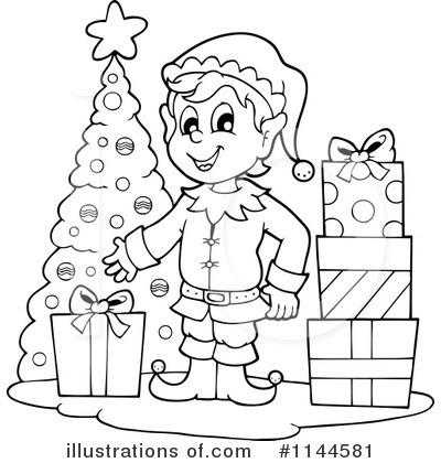 Christmas Elf Clipart #1144581 by visekart