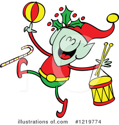 Christmas Elf Clipart #1219774 by Zooco