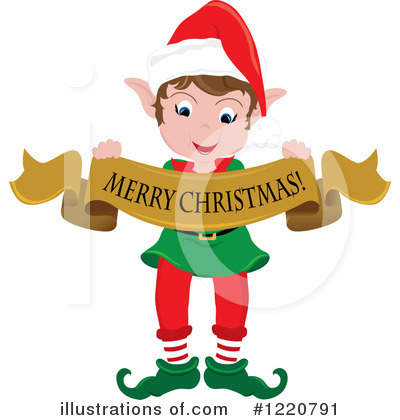 Royalty-Free (RF) Christmas Elf Clipart Illustration by Pams Clipart - Stock Sample #1220791