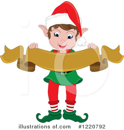 Royalty-Free (RF) Christmas Elf Clipart Illustration by Pams Clipart - Stock Sample #1220792