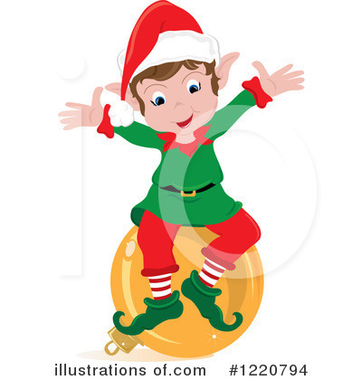 Royalty-Free (RF) Christmas Elf Clipart Illustration by Pams Clipart - Stock Sample #1220794