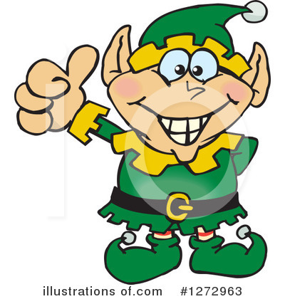 Royalty-Free (RF) Christmas Elf Clipart Illustration by Dennis Holmes Designs - Stock Sample #1272963