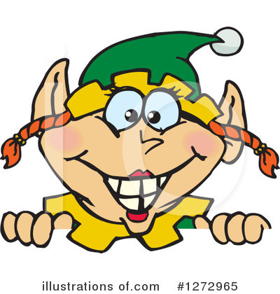 Royalty-Free (RF) Christmas Elf Clipart Illustration by Dennis Holmes Designs - Stock Sample #1272965