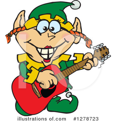 Royalty-Free (RF) Christmas Elf Clipart Illustration by Dennis Holmes Designs - Stock Sample #1278723