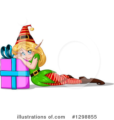 Royalty-Free (RF) Christmas Elf Clipart Illustration by Liron Peer - Stock Sample #1298855
