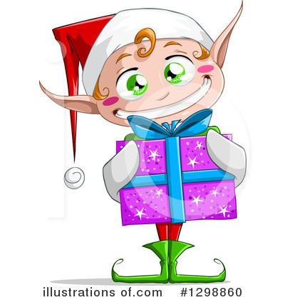 Royalty-Free (RF) Christmas Elf Clipart Illustration by Liron Peer - Stock Sample #1298860