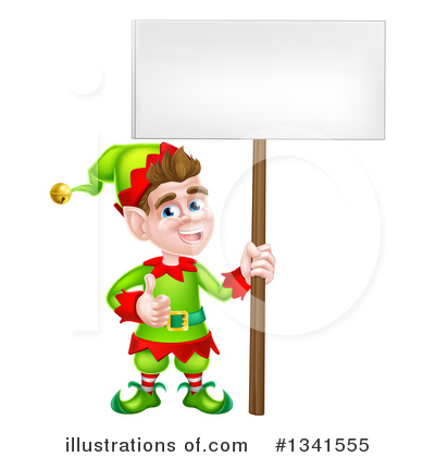 Royalty-Free (RF) Christmas Elf Clipart Illustration by AtStockIllustration - Stock Sample #1341555
