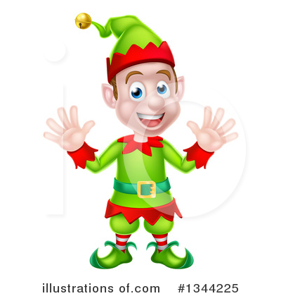 Royalty-Free (RF) Christmas Elf Clipart Illustration by AtStockIllustration - Stock Sample #1344225