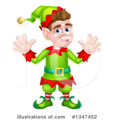 Royalty-Free (RF) Christmas Elf Clipart Illustration by AtStockIllustration - Stock Sample #1347452