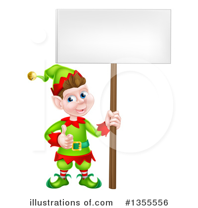 Royalty-Free (RF) Christmas Elf Clipart Illustration by AtStockIllustration - Stock Sample #1355556