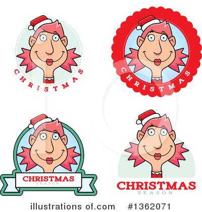 Royalty-Free (RF) Christmas Elf Clipart Illustration by Cory Thoman - Stock Sample #1362071
