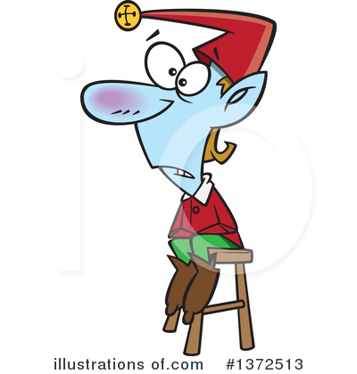 Royalty-Free (RF) Christmas Elf Clipart Illustration by toonaday - Stock Sample #1372513