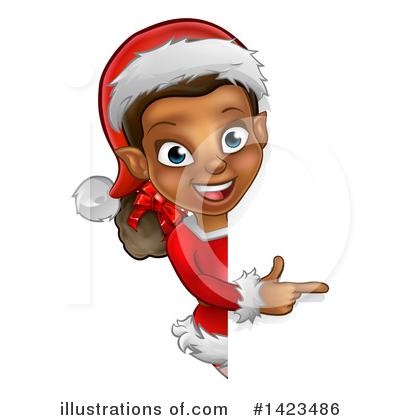 Royalty-Free (RF) Christmas Elf Clipart Illustration by AtStockIllustration - Stock Sample #1423486