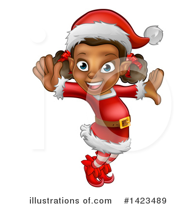 Royalty-Free (RF) Christmas Elf Clipart Illustration by AtStockIllustration - Stock Sample #1423489