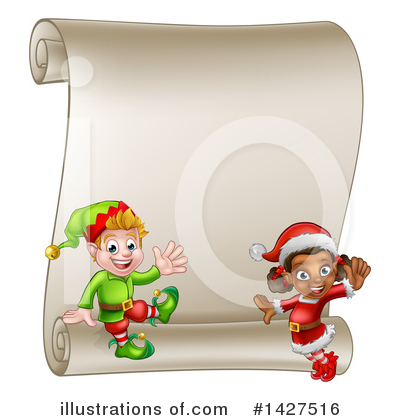 Royalty-Free (RF) Christmas Elf Clipart Illustration by AtStockIllustration - Stock Sample #1427516