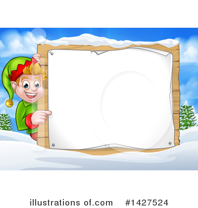 Royalty-Free (RF) Christmas Elf Clipart Illustration by AtStockIllustration - Stock Sample #1427524