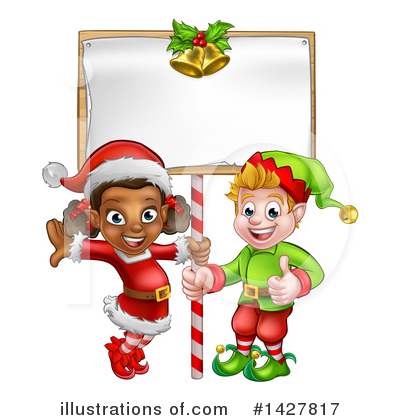Royalty-Free (RF) Christmas Elf Clipart Illustration by AtStockIllustration - Stock Sample #1427817