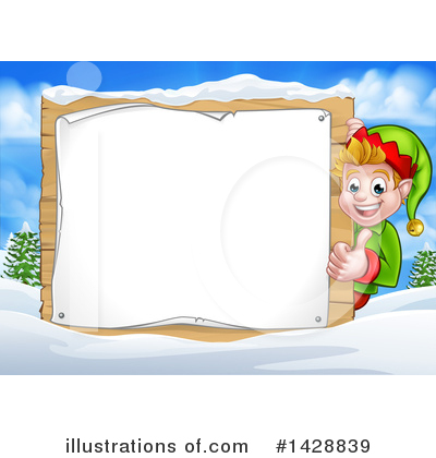 Royalty-Free (RF) Christmas Elf Clipart Illustration by AtStockIllustration - Stock Sample #1428839