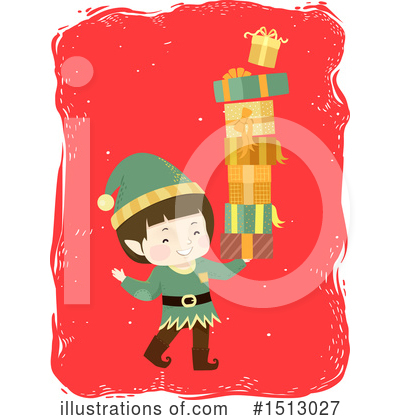 Royalty-Free (RF) Christmas Elf Clipart Illustration by BNP Design Studio - Stock Sample #1513027