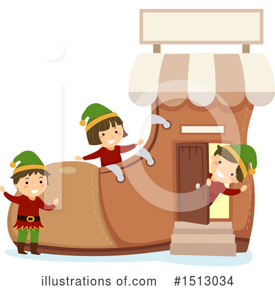 Royalty-Free (RF) Christmas Elf Clipart Illustration by BNP Design Studio - Stock Sample #1513034